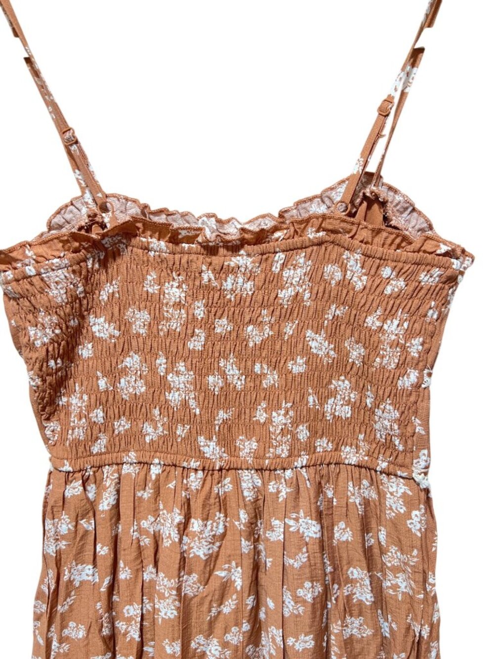 Sincerely Jules NWT Floral Smocked Maxi Dress With Adjustable Straps & Lace Deta - Picture 5 of 7